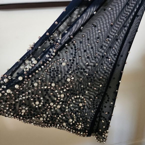 🔥Betsy & Adam Womens Beaded Long Evening Dress - Picture 7 of 15